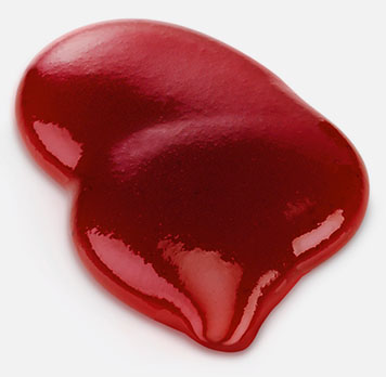 Thick red fruit paste.
