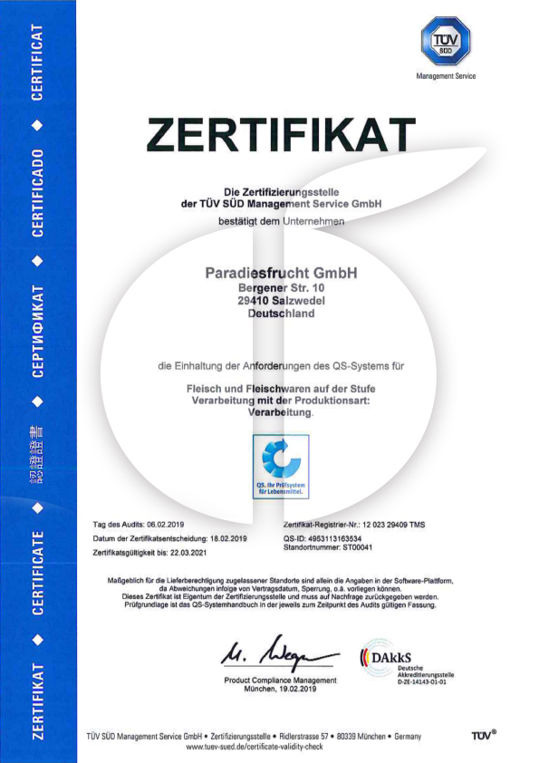 QS Fleischverarbeitung