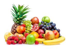 A large assortment of fresh fruit.