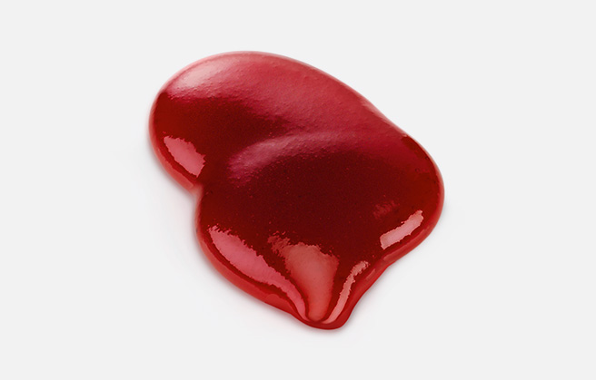 Thick red fruit paste.